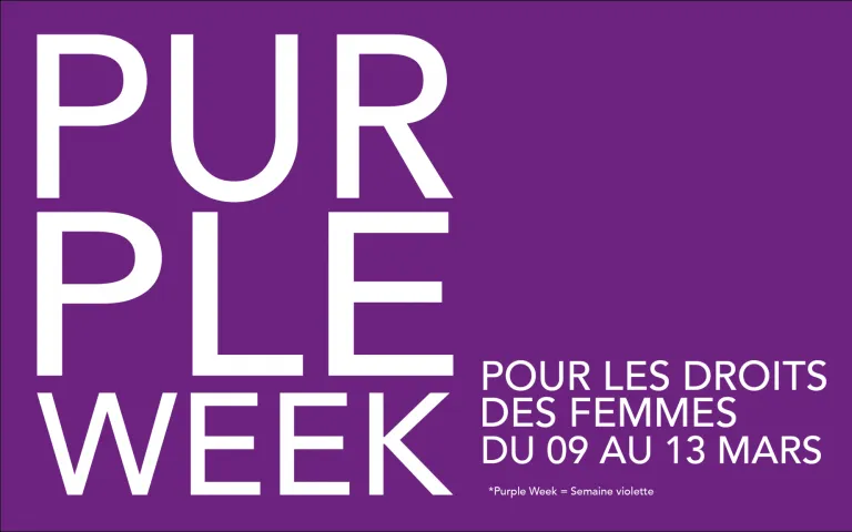 PURPLE WEEK, une semaine pour célébrer les droits des femmes
